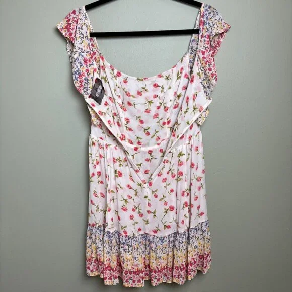 Reformation Womens Floral Dress Size 6 Mini Fairy Feminine Flowy Spring Party - Picture 7 of 14